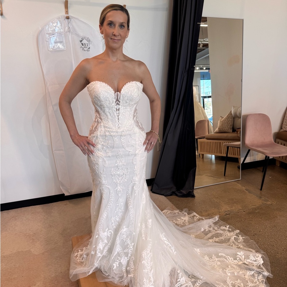Watters White Lace Wedding Dress Dennison Style